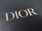 Medium-size Square Dior Gift Box In Textured Navy Blue With Dior Text In Silver