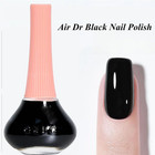 Black Gel Nail Polish - Fast Drying  Long Wearing  Dark Base Coat - Flat Black F