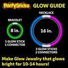 800 Pack Glow Sticks - 8 Inch Neon Party Favors  Necklaces   Bracelets