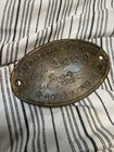 Vintage Brass Boat Builder Plate Cathay Crafts Limited Hong Kong Shipyard Plaque