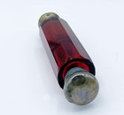 Antique Victorian Red Cut Glass Double-sided Perfume Bottle