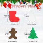 260pcs Christmas Foam Crafts Kits For Kids  Diy Art Ornament Stickers Red Green