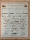 1964 Cleveland Browns Signed 16x20 Stock Certificate     42 Signed     Jim Brown