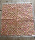 Retired Mackenzie Childs Tulip Check Fabric 20    Square Cloth Napkin Crafters New