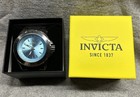 Invicta Aviator 50575 Men s Watch 50mm Ice Blue Dial Black Silicone Nib