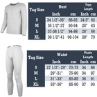 Mens 2pc Thermal Underwear Set Top Bottom Long John  Base Layer Johns Pants New