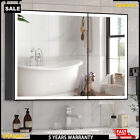 Led Medicine Cabinet Lighted Defogger Bathroom Wall Mount Mirror Cabinet Storage