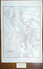 Vintage 1892 Portland Oregon Map 14 x22    Old Antique Original Multnomah County
