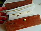 Vintage Orvis Battenkill Brown Leather Fly Fishing Wallet Pouch Holder Usa