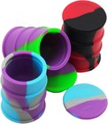 26ml Silicone Wax Containers With Barrel Shape Non-stick Jars With Carving Tool