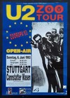 U2 Original Concert Poster June 6  1993 Stuttgart Germany