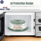 2 In 1 Microwave Splatter Cover Silicone Mat Food Place Holder Lid
