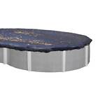 Swimline 18 X 33 Foot Oval Above Ground Heavy Winter Swimming Pool Cover  Blue