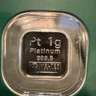 1 Gram Argor Heraeus  Swiss Platinum Bar 999 5 Pure    999 Silver 1gn In Assay