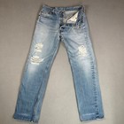 Vintage Levis Jeans Blue 501xx Y2k 2000 Thrashed Destroyed Distressed Cowboy
