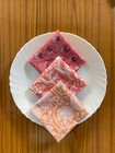 Hand Block Floral Printed  100  Cotton Cloth Dinner Tabel Indian Kitchen Napkins
