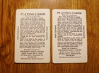 2 Mid 1900 s Vintage Playing Cards Swap Coupon Bartender   Piano Player Card Set