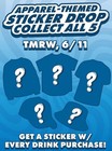 Dutch Bros Sticker Set  5   Apparel Themed Sticker Drop Wednesday June 11th 2025