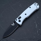 Blk Benchmade Knives Mini Bugout 533bk-1 White Grivory Handle Folding Knife S30v