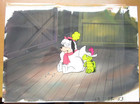 Touche Turtle  1962 Hanna-barbera Original Production Drawing Cel  Dog Hat