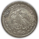 1847 Mexico 1 2 Reale Almost Uncirculated Au Coin  26743