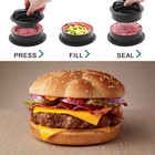 3 In 1 Non Stick Stuffed Burger Press Hamburger Patty Molds Maker Sliders Bbq