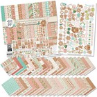 Gingerbread Lane Christmas Scrapbook Kit   20 Double-sided 12x12 Paper  Stickers