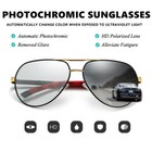Aluminium Hd Polarized Photochromic Sunglasses Pilot Men Driving Glasses Eyewear