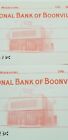 Vtg Missouri Blank Check National Bank Of Boonville Mo Red Ink Counter Pad D0