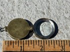 Antique Round Fold Flip Out Pocket Magnifying Glass Loupe Brass 1890s-1900