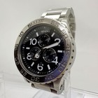 Nixon 42-20 Chronograph Watch Stainless Steel Silver Black Dial 1 65 In
