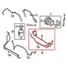Power Steering Pressure Hose Line Lr029184 For Land Rover Lr2 3 2l 2008-2012