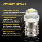 2x Miniature Screw Base Light Bulb E10 0 5w Lamp Led Flashlight Torch Work 5-24v