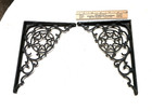 Pair Of Antique Cast Iron Victorian Style Shelf Brackets 1880s Era