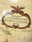Vintage Replogle 9    Diameter Globe World Classic Series W  Solid Wood Base