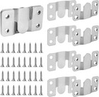 4 Pairs Stainless Steel Flush Mount Bracket  Interlocking Heavy Duty Photo Fr   
