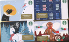 2019 New And Rare Starbucks Christmas Card Set Santa Trees Elf Dog 32 Card Lot