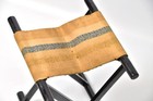 Antique Sengoku Period Samurai Shogi Folding Camp Stool Kosho Chair Wood Lacquer