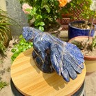 6 4lb Hand Carved Blue Agate Eagle Natural Crystal Animal Sculpture