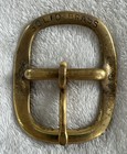 Men Vintage Solid Brass Classic Pin Center Bar Metal Belt Buckle