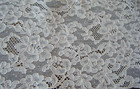 Antique French 1920s  Alencon Lace Trim Mesh Lace  2 5y Long  X 5 wide