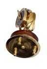 Nautical Solid Brass Telegraph With Wooden Base Vintage Marine Home Decorative