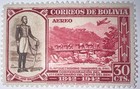 Travelstamps  1943 Bolivia Airmail Stamps Sc c93  Mint  Og Lh   30 Cents   Moglh