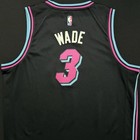 Nike Dwayne Wade Miami Heat  3 Black Pink Vice City Swingman Jersey Youth Xl