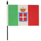 Kingdom Of Italy Crown Table Flag 5   X 8   21x14 Cm 