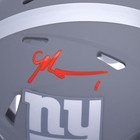 Malik Nabers New York Giants Autographed Riddell Slate Speed Mini Helmet