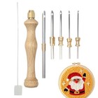 Wooden Punch Needles Tool Punch Pen Embroidery Tools For Beginners Adults