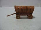 Hand Crafted Wood leather Chuckwagon Souvenir Black Hills Sd Leo Splinter