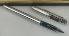 New Vintage Sheaffer Targa S1000 Silver Chrome White Dot Fountain Pen Med Nib