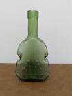 Violin-shaped Green Glass Decorative Bottle Vase